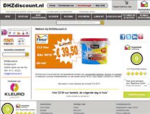 Tablet Screenshot of dhzdiscount.nl